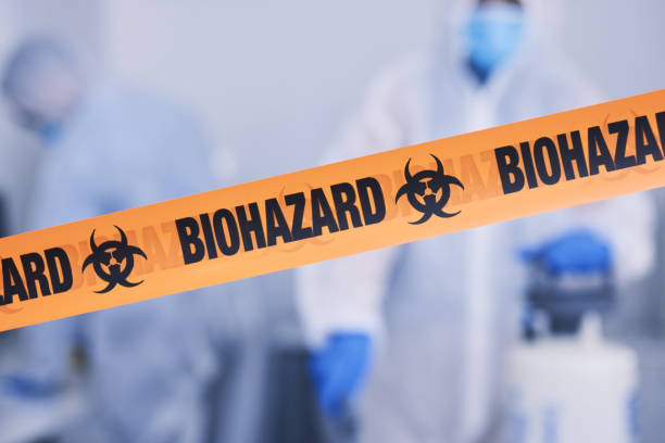 Professional Biohazard Cleanup technician working in Grayland, WA